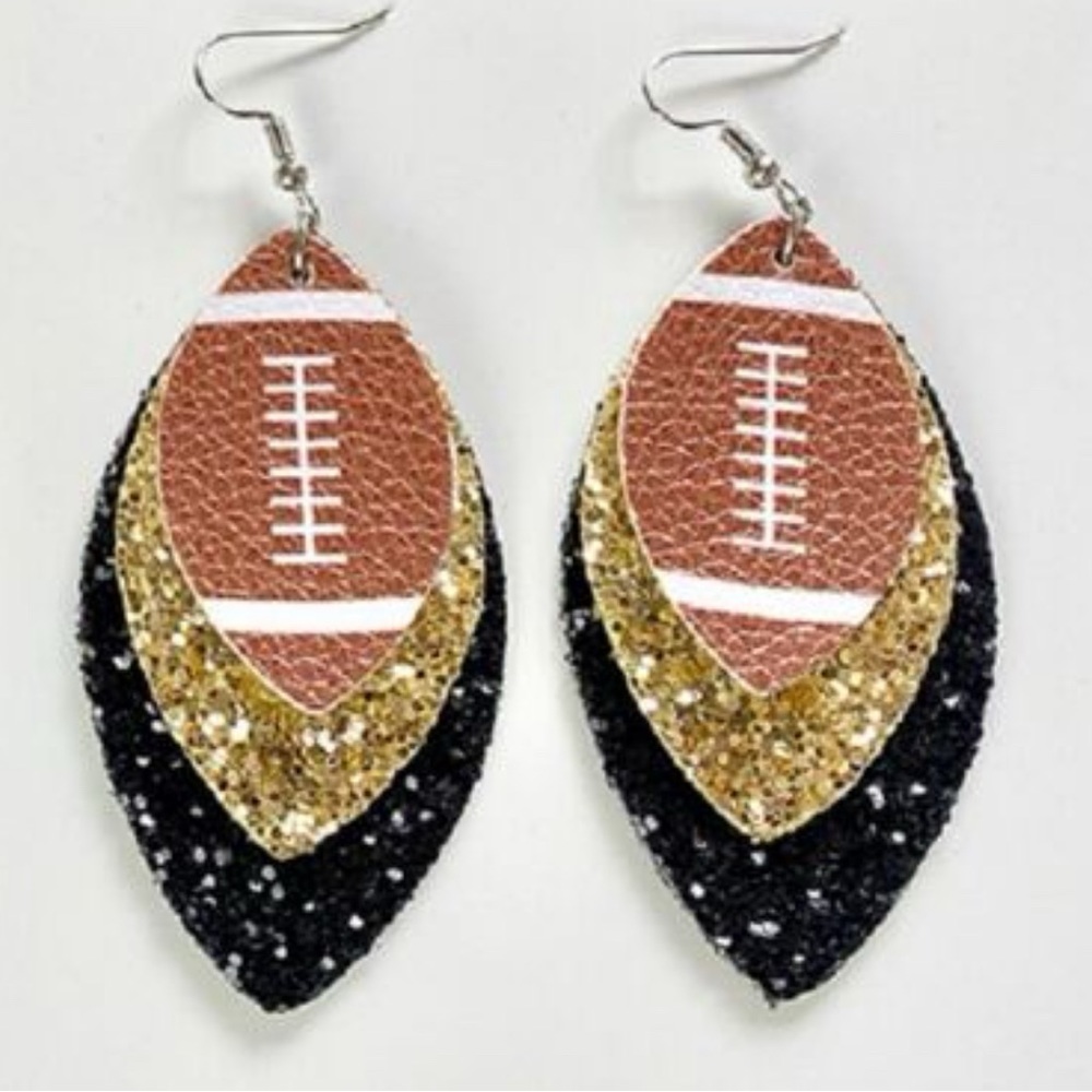 NWT football earrings